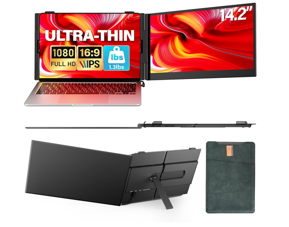 Ultra Thin Laptop Screen Extender Monitor Portable,14.2