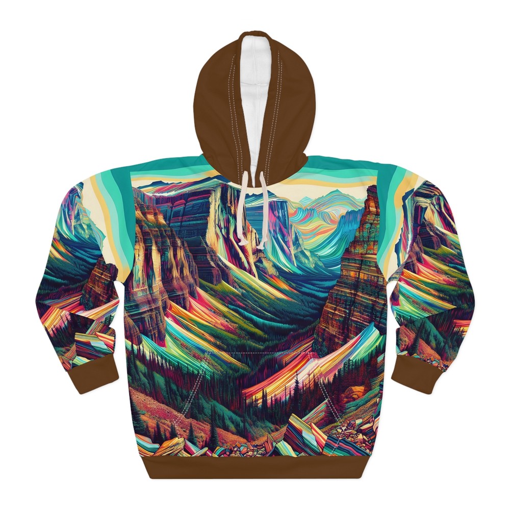 Highline Trail All Over Print Hoodie Outdoor Apparel Travelers Adventure Lovers