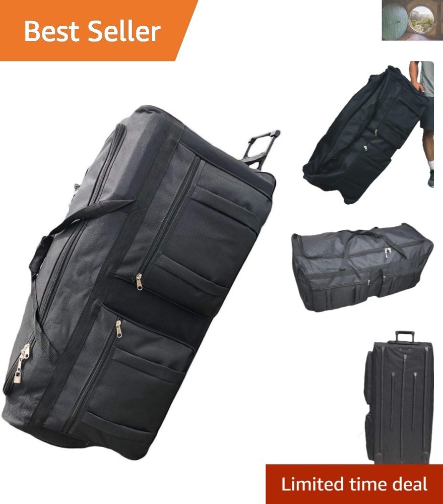1200D Polyester Rolling Duffle Bag - Stylish and Functional Travel Gear