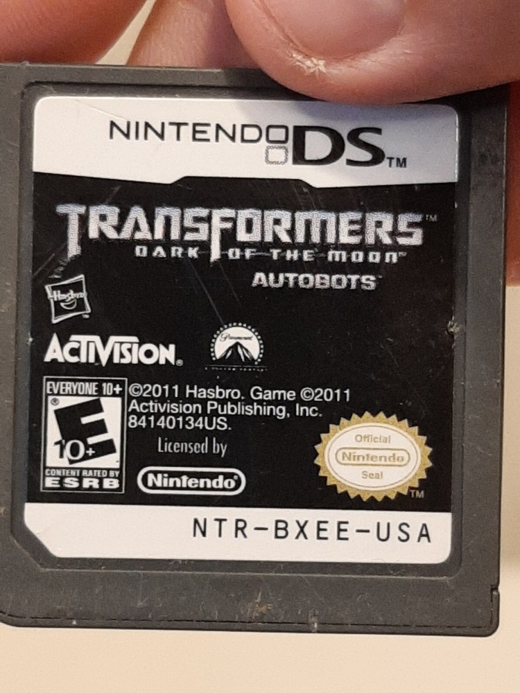 Nintendo DS Transformers Dark of the Moon Autobots Game Cartridge Untested