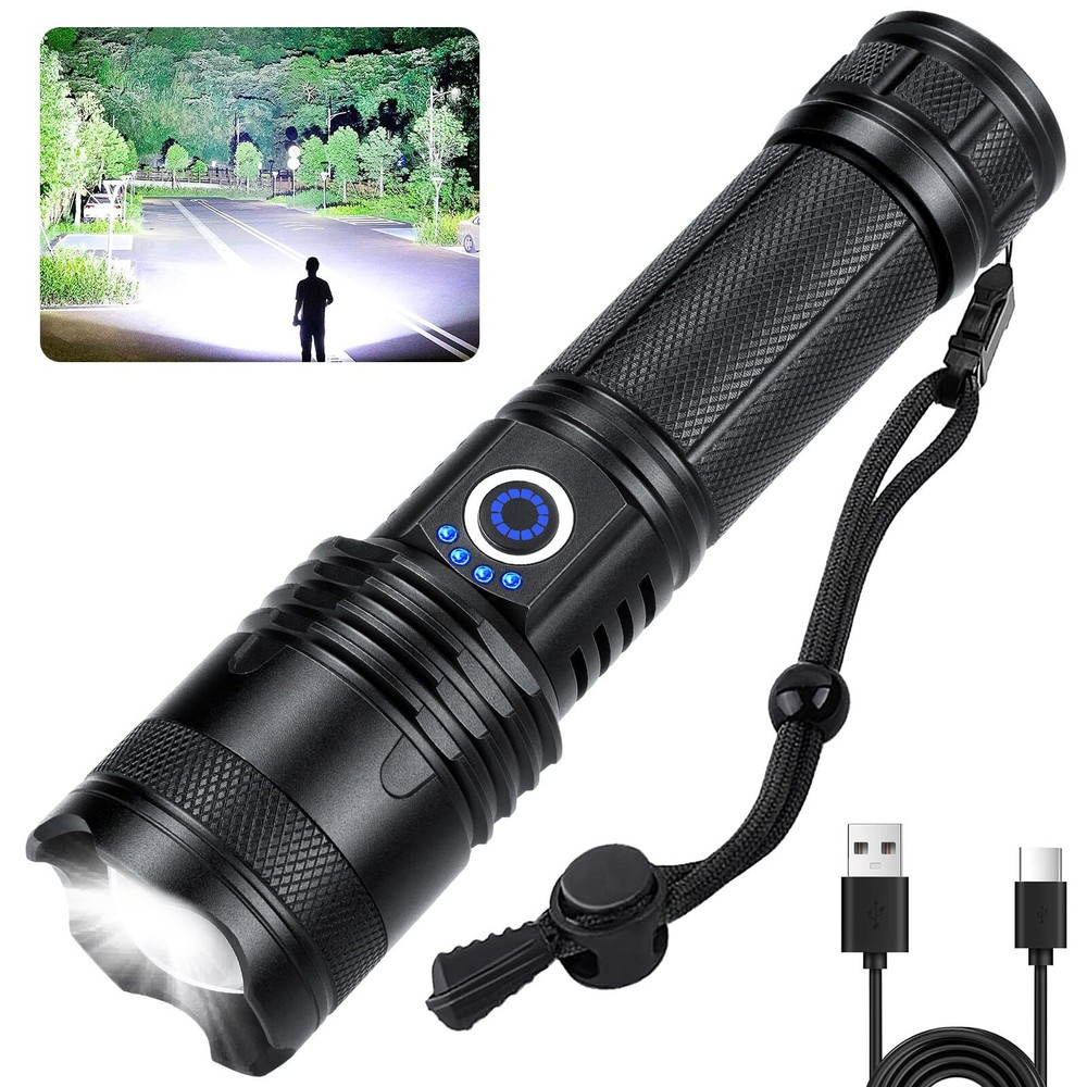 Flashlights High Lumens Rechargeable - 990000 lumens Super Bright LED Flashli...