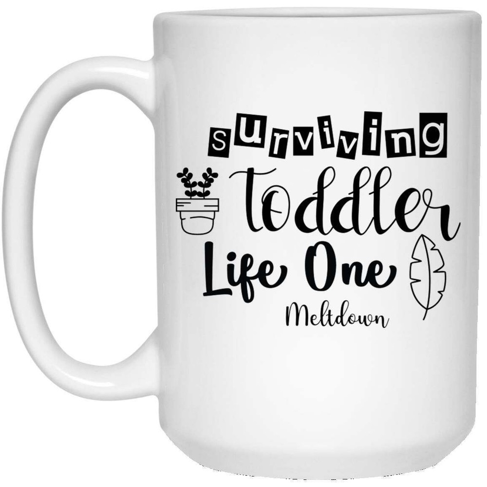 Funny Meltdown Survival Coffee Mug for Toddler Parents  