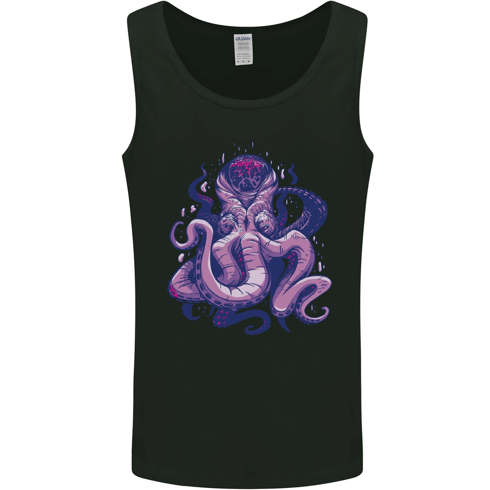Purple Cthulhu Kraken Octopus Mens Vest Tank Top