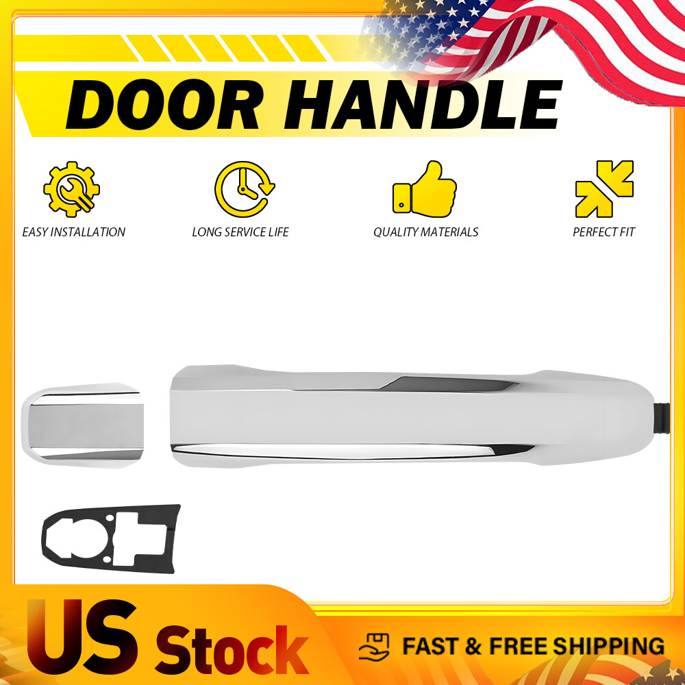 Front Right Door Exterior Handle For 2014-2022 Chevrolet Silverado 1500 Chrome