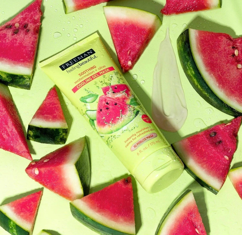 Freeman Hydrating Watermelon & Aloe Gel Facial Mask for Soothing Skin