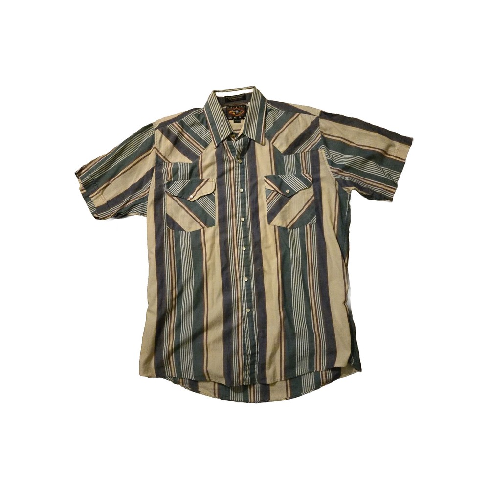 Vintage 90's Painted Mesa Men's Size 16 Shirt Western Fit Cowboy Grandpa Core