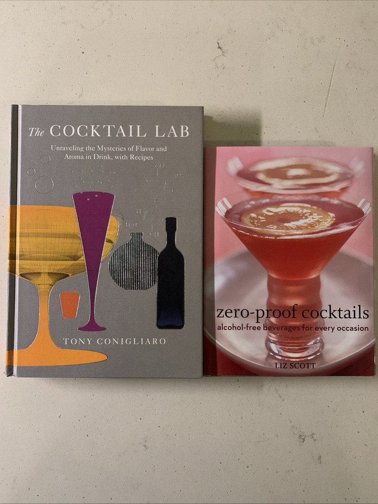 Lot Of 2 The Cocktail Lab Unraveling Of Flavor & Aroma And Zero Proof Cocktails