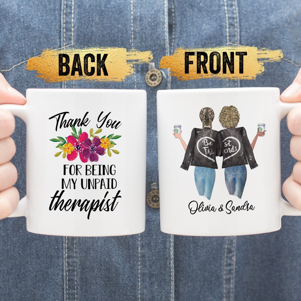 Personalized Coffee Mug Custom Best Friend Mug Long Distance Friendship Gift Bff