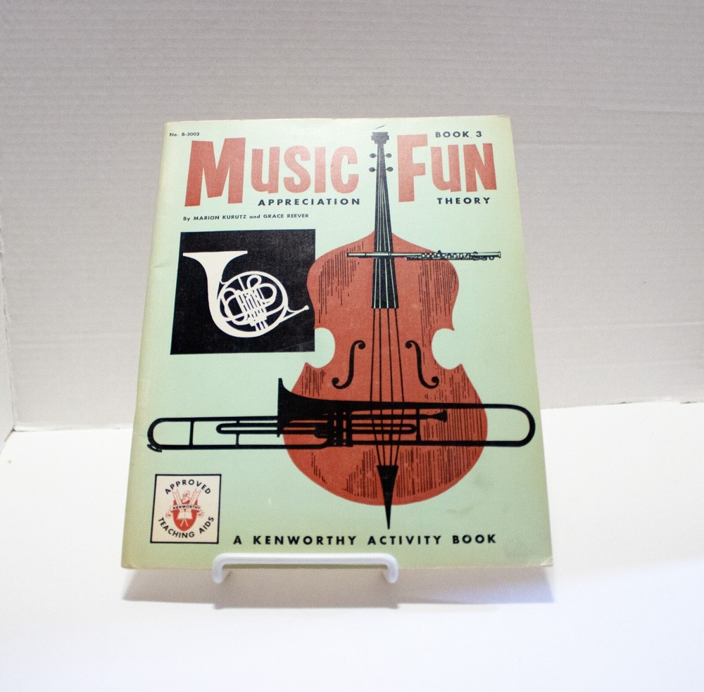 Music Fun Appreciation Theory Book 3 Kurutz Reever 1964 Illustrated PB/SC Good Condition