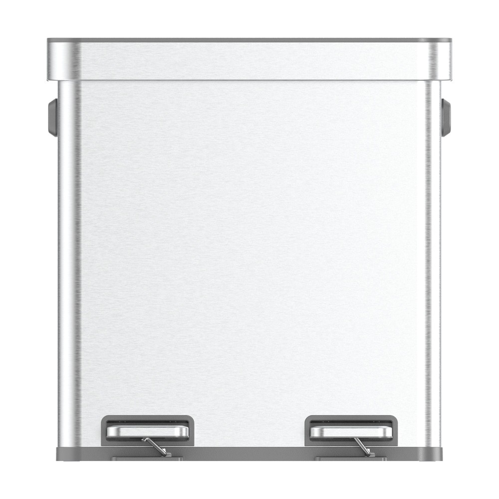 Better Homes and Gardens 18G Dual Unit Rectangular Stainless Steel Trash Can