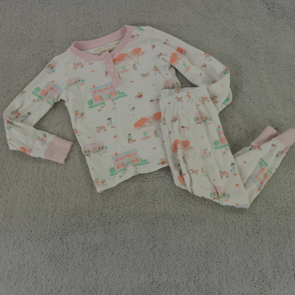 Beaufort Bonnet Co White Pink Sara Janes Sweet Dream Pajama Set 3T Ashland