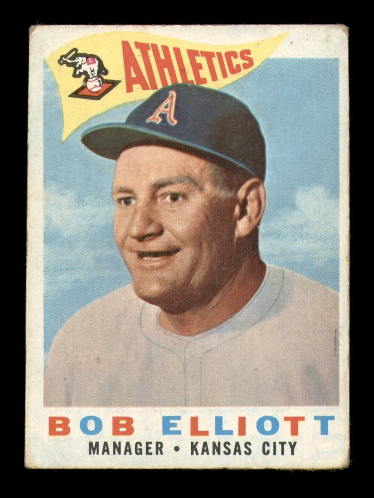 1960 Topps #215 Bob Elliott Manager VG Condition OBGcards Vintage Baseball