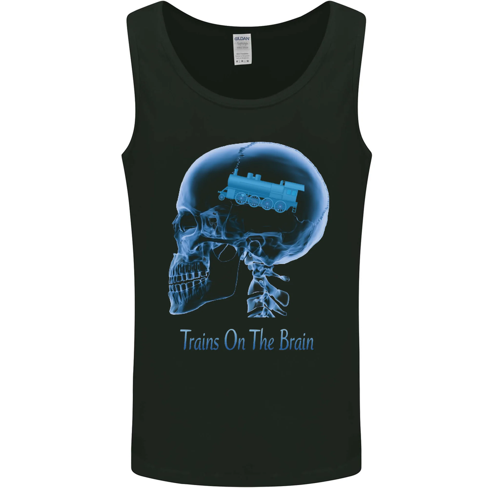 Brain Trainspotting Funny Men's Sleeveless Vest Tank Top