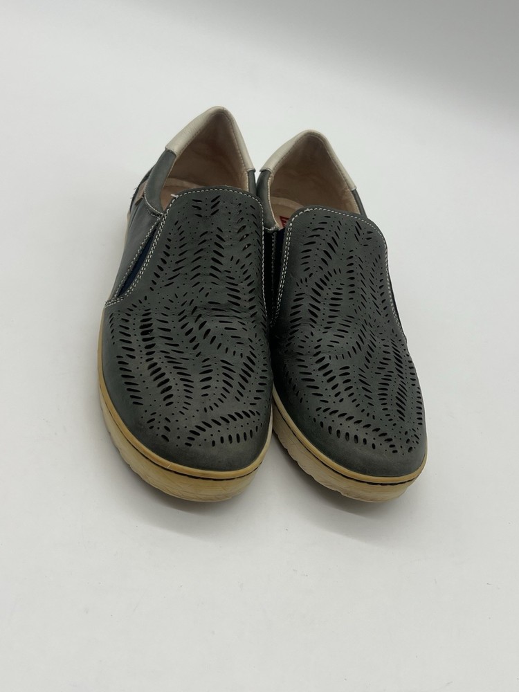 Pikolinos Women’s Sz 39 US 8.5 Green Leather Casual Comfort Walking Shoes.