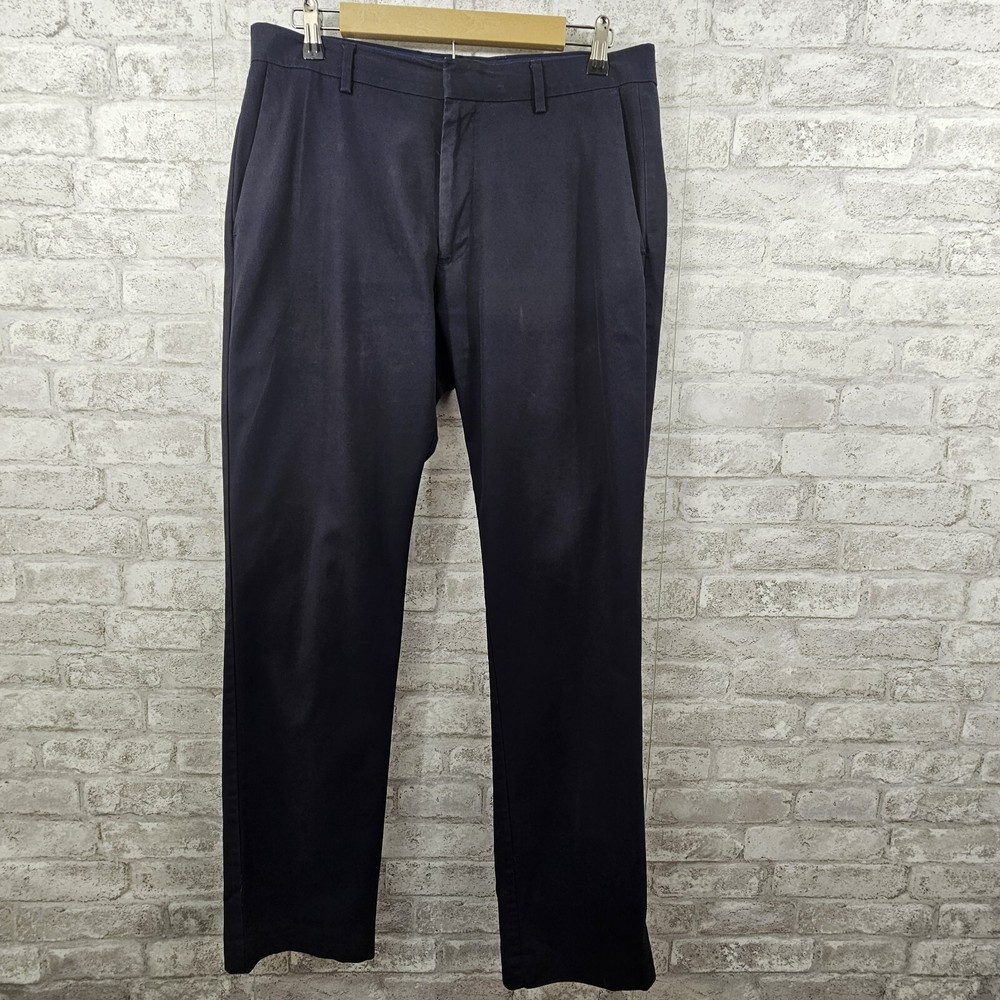 Banana Republic Non-Iron Tailord Slim Fit Dress Pant Mens 33x34 Blue