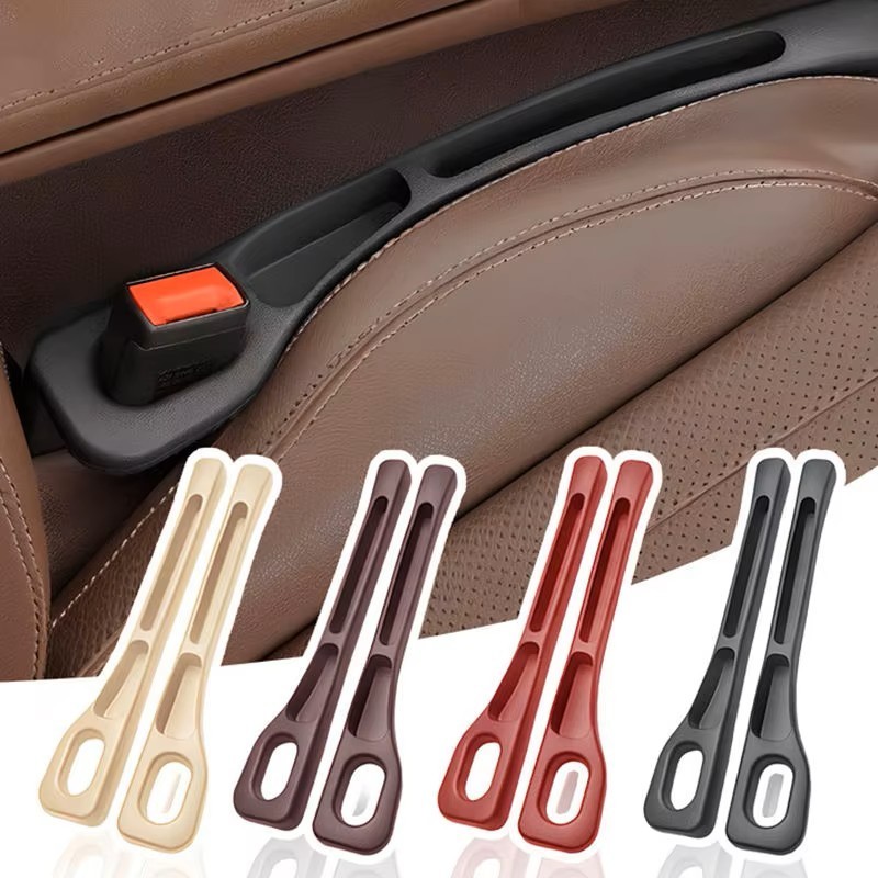 Car Seat Gap Filler 2 Pack – Universal Seat Gap Organizer Prevents Phone & Keys