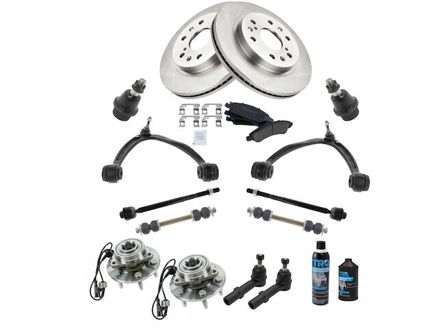 2008-2013 Avalanche Front Brake Pad Rotor Hub Control Arm Kit 99KTCZ