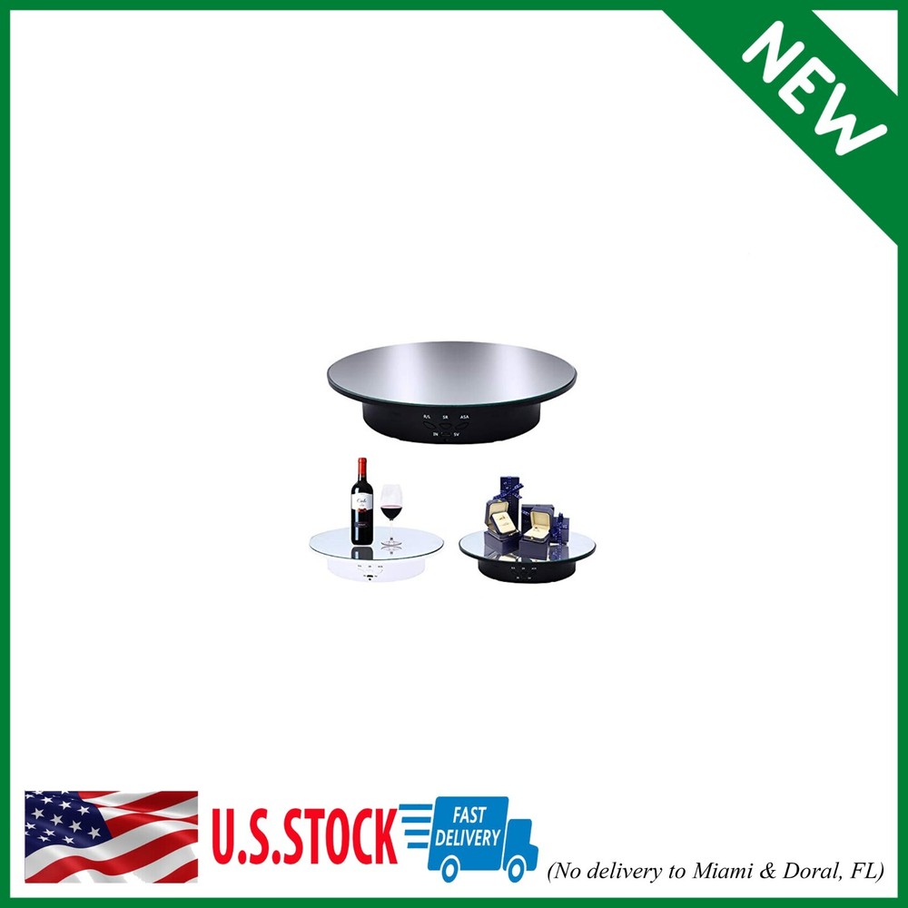 Motorized Rotating Display Stand, 7.87inch /17.6lbs Load, 360 Degree Electric Ro
