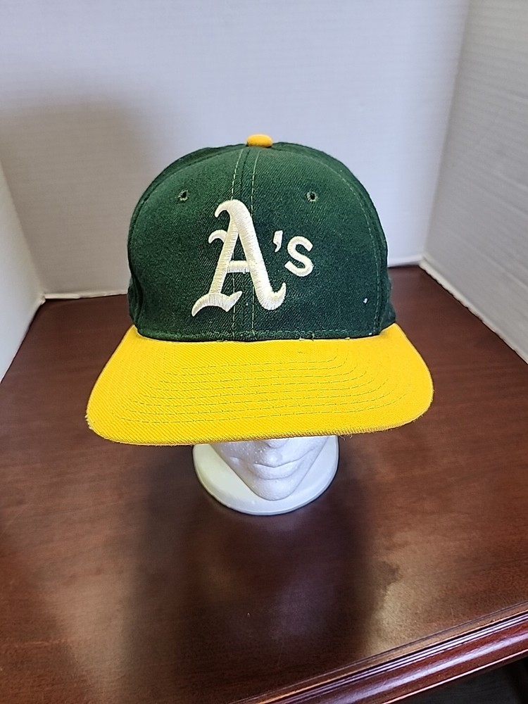 Vintage Oakland A's Hat Cap Sport Specialties   7- 1/8  90's Mades USA Distresse