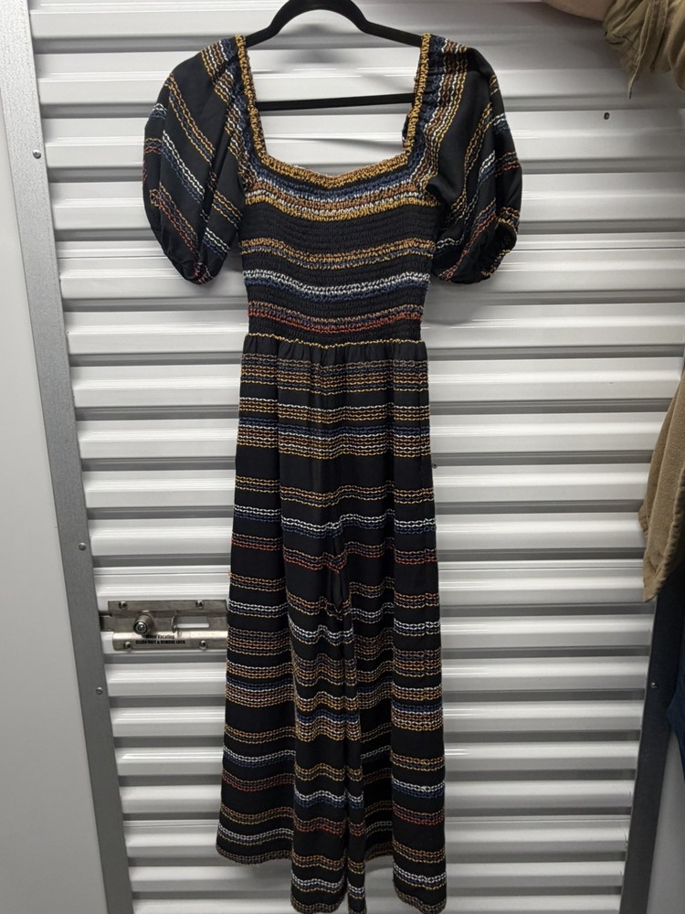 HUTCH WOMENS STRIPED JUMPSUIT COQUETTE STYLE SIZE XS