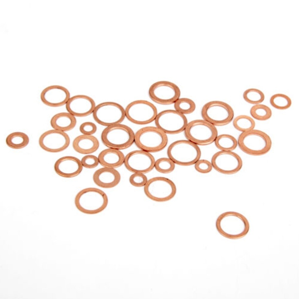 300PCS Flat Washers Screws Washer Copper Washers Assortment
