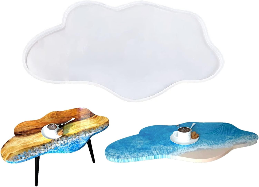 24-Inch Large Epoxy River Table Mold with Silicone Resin Tray