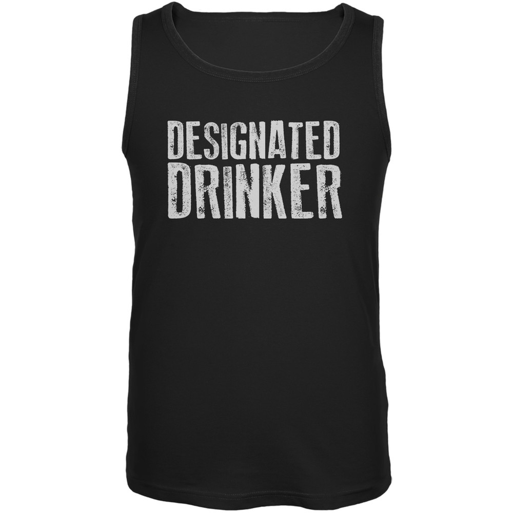 Designated Drinker Black Adult Tank Top