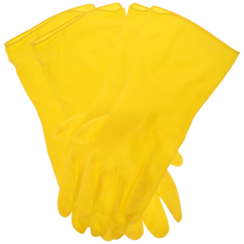 2 Pairs Thickened Reusable Dishwashing Gloves for Cleaning & Washing Dishes