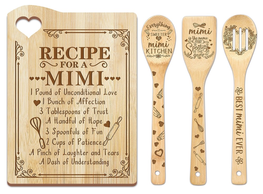Mothers Day Mimi Gifts Gifts for Mimi for Grandma Mimi Cutting Board - Mimi B...-image