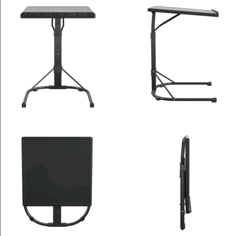 COSCO Black Adjustable Height Multi-Functional Folding Activity Table