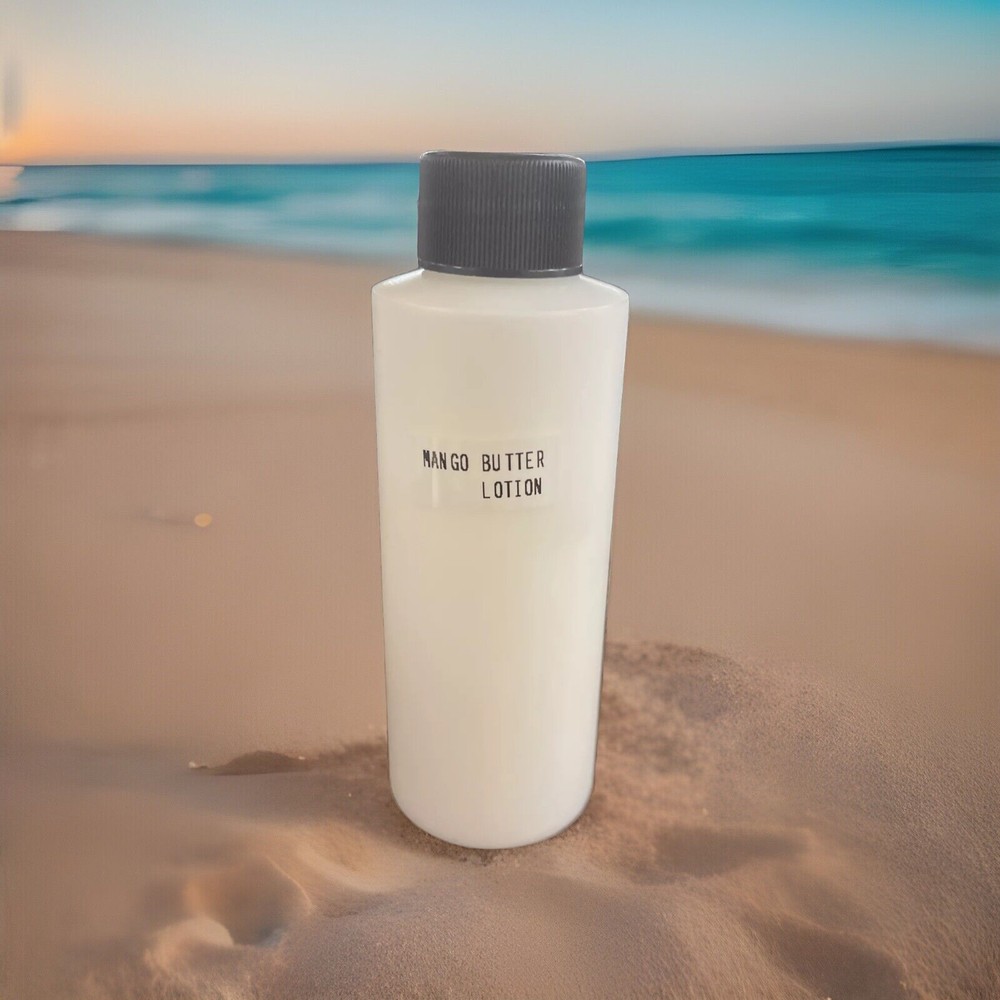 Organic Mango Butter Lotion 4oz with Pure Shea Butter for Deep Hydration