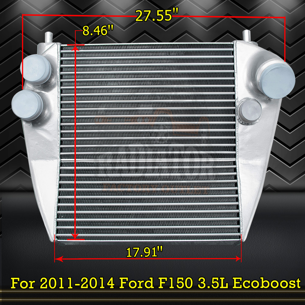 Aluminum Intercooler For 2011-2014 2013 12 Ford F150 3.5L Ecoboost Turbocharged
