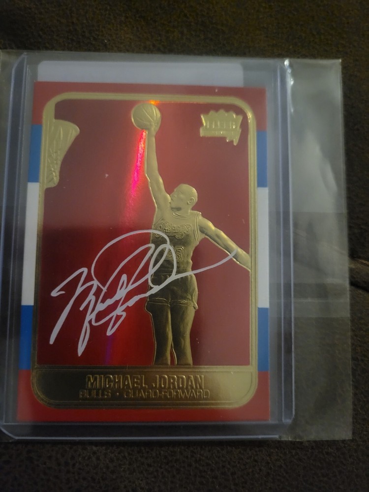 micheal jordan 97 fleer metal Gold 23kt