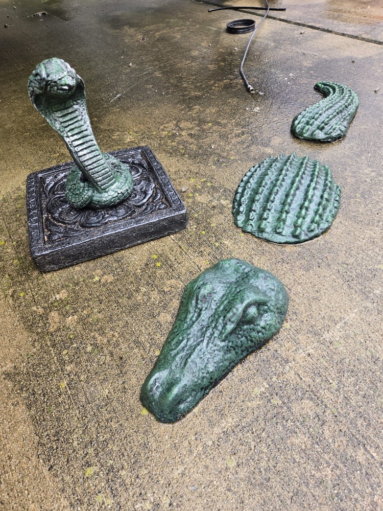 Stonecast Alligator Lawn & Garden Statue Set of 3 Pieces