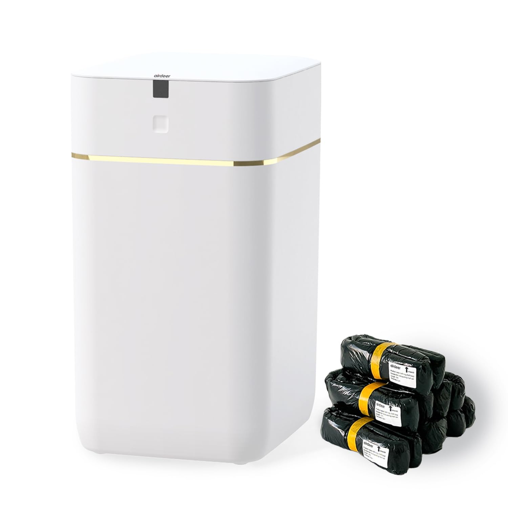 4-Gallon Automatic Self-Sealing Smart Trash Can with Motion Sensor Technology