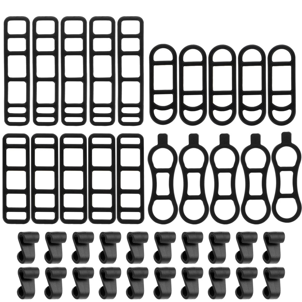 40 Pack Silicone Bike Light Straps – Secure Mount for Cellphones & Bicycle Lights  