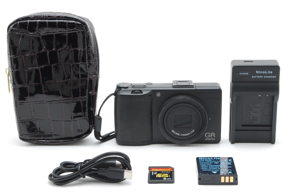 SC 7520 [EXC+5 w/Case] Ricoh GR Digital III Black 10.0MP Digital Camera JAPAN