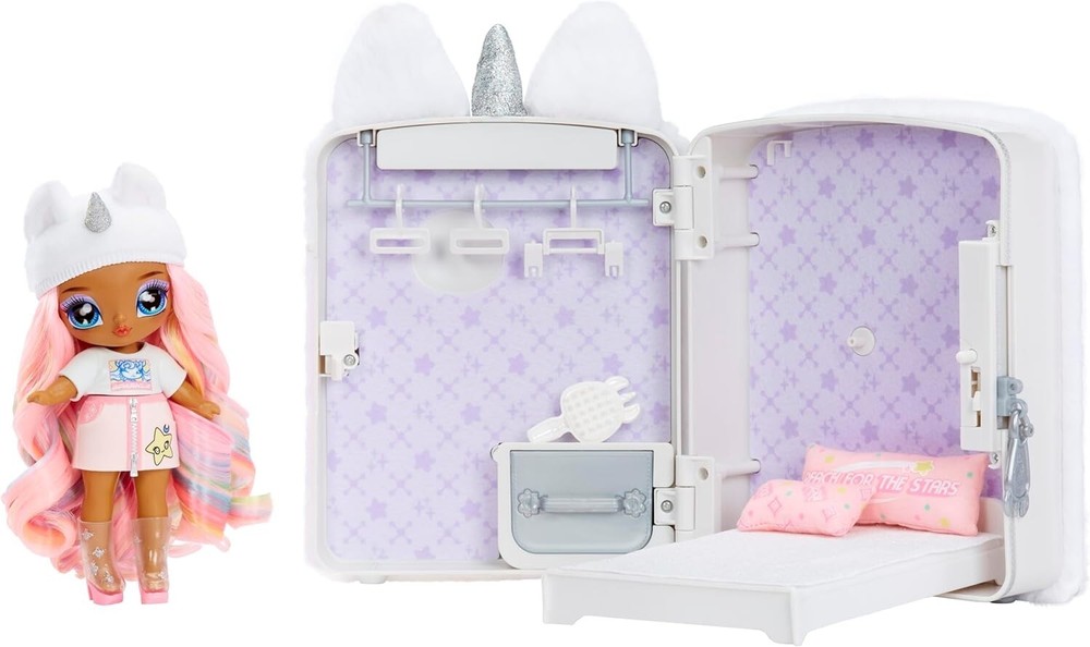Adorable Whitney Sparkles Unicorn Backpack Playset with 3-in-1 Features