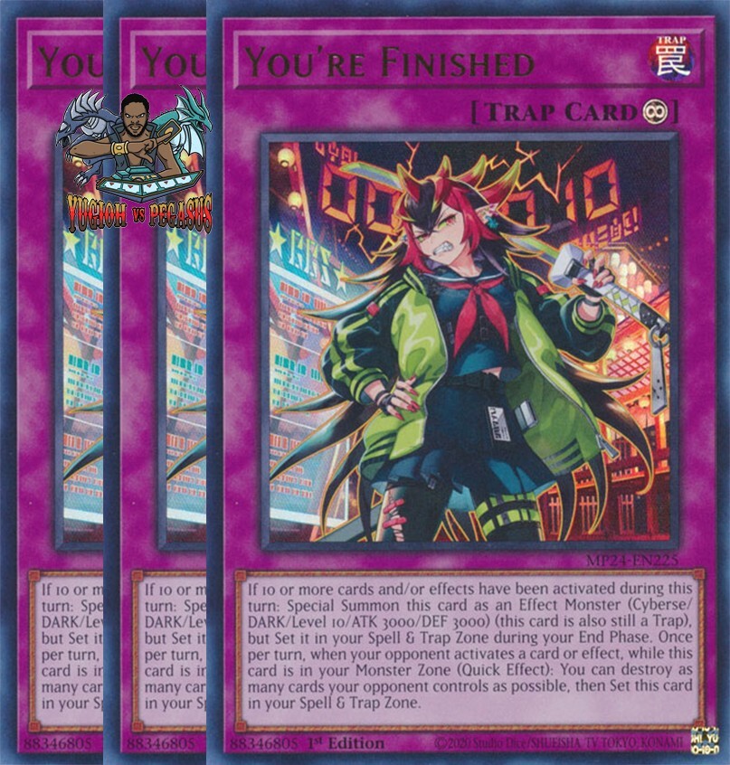 Yu-Gi-Oh! MP24-EN225 You're Finished Ultra Rare 1st Edition NM 3x