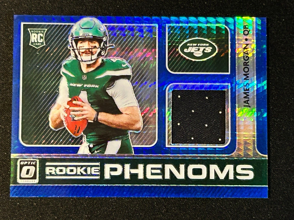 2020 Panini Donruss Optic - Rookie Phenoms #RP-39 James Morgan Blue Hyper Relic