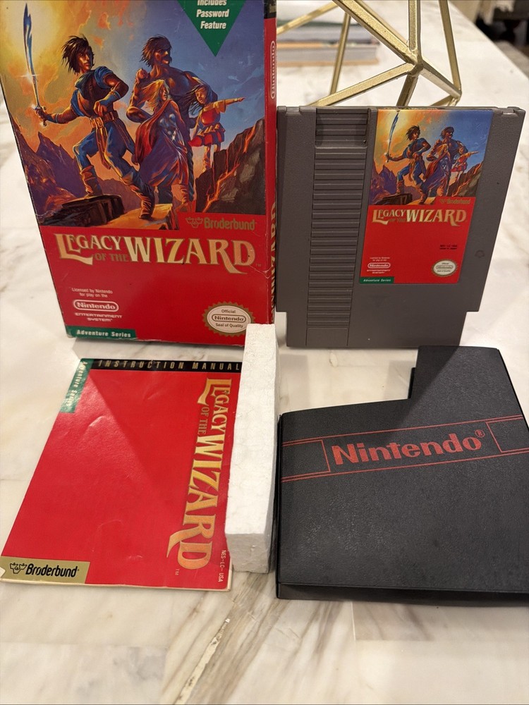 Legacy of the Wizard Nintendo NES 1989 Complete CIB Cleaned & Tested
