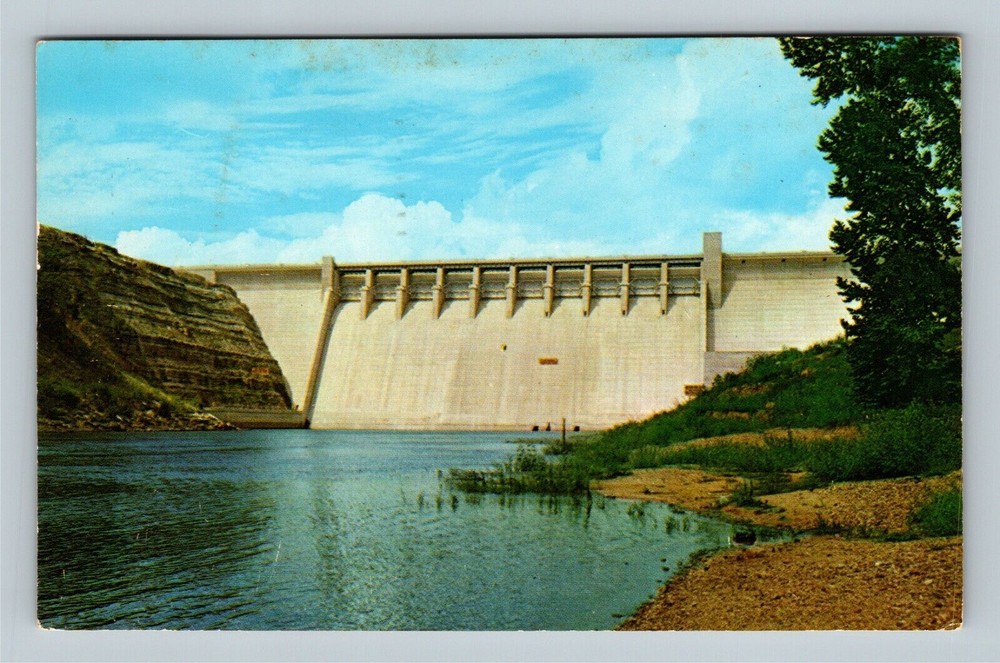 Table Rock Lake MO, Dam Southwest Missouri Vintage Postcard