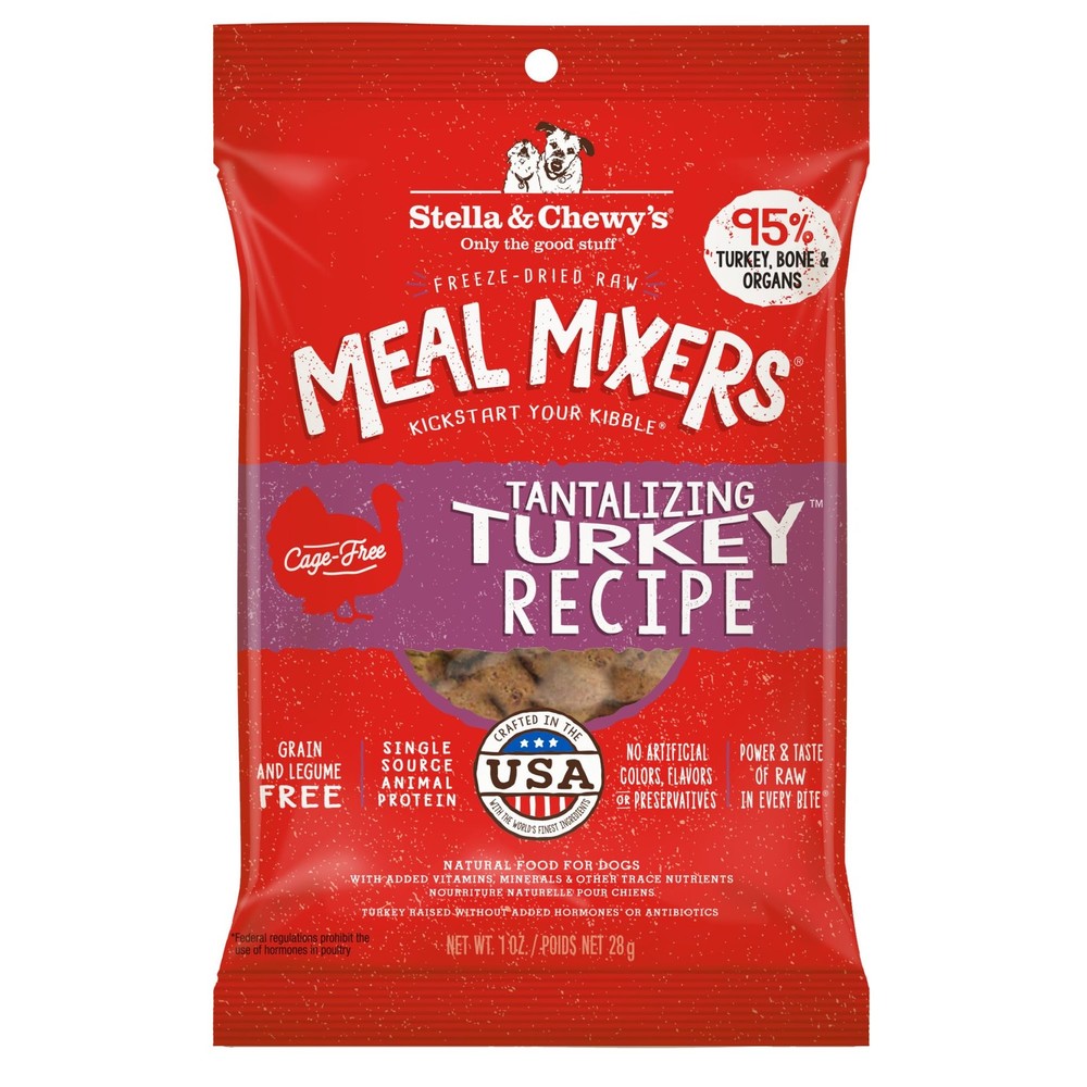 Freeze Dried Raw Turkey Meal Mixer, Food Topper, Grain Free, Protein Rich, 1 Oz