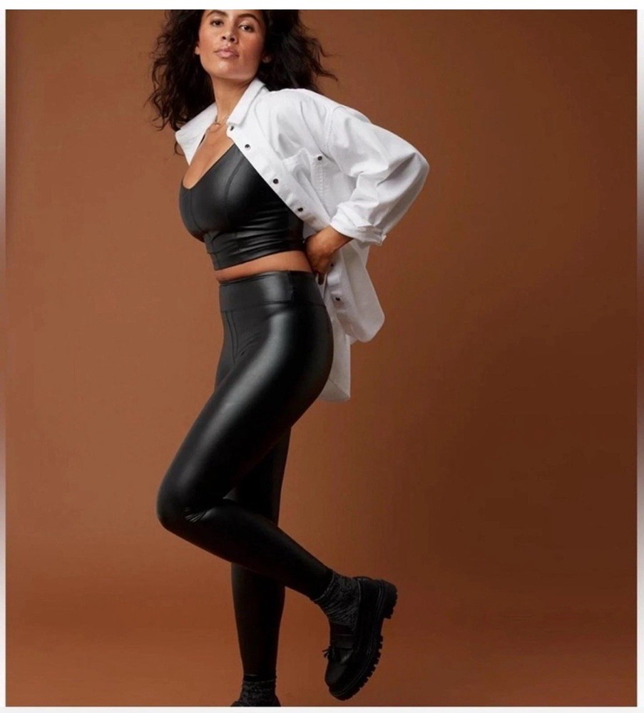 Aerie Offline Real Luxe Faux Leather Leggings High Rise Women's XS New with Tag