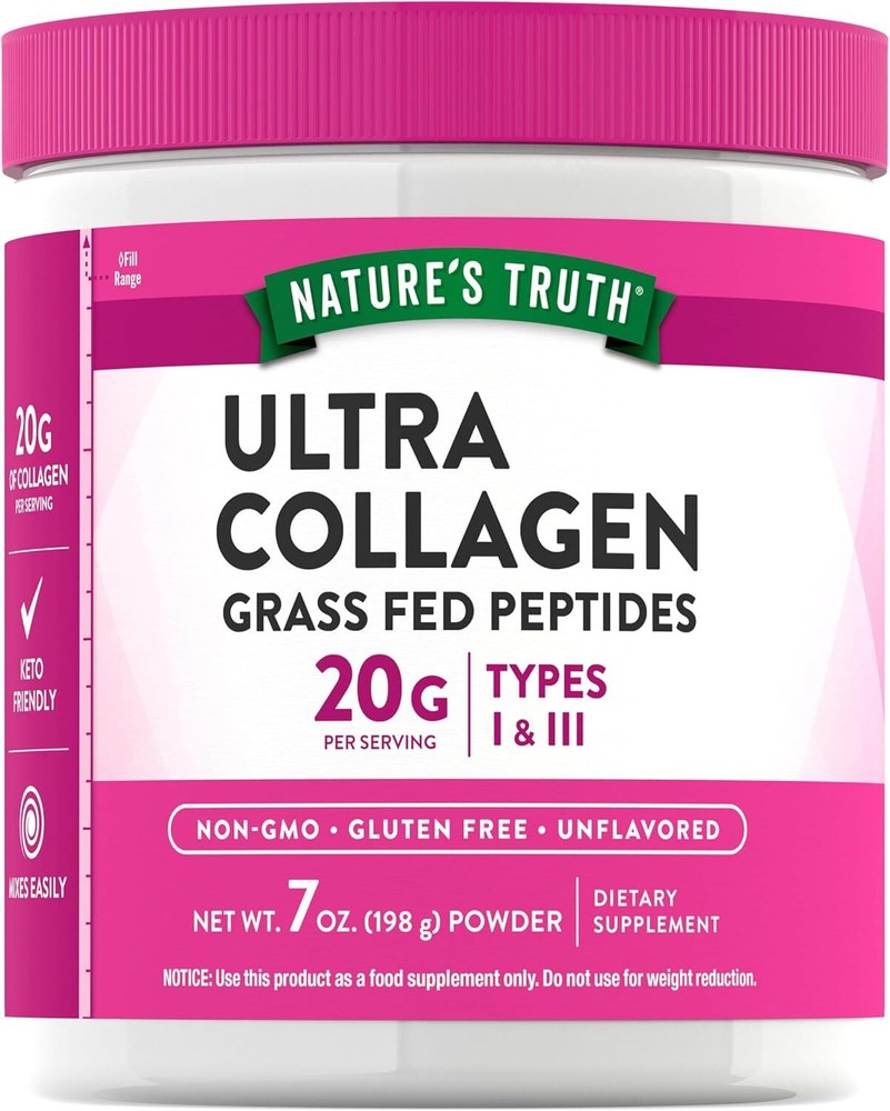 Nature's Truth Ultra Collagen Powder Unflavored 7oz Gluten
