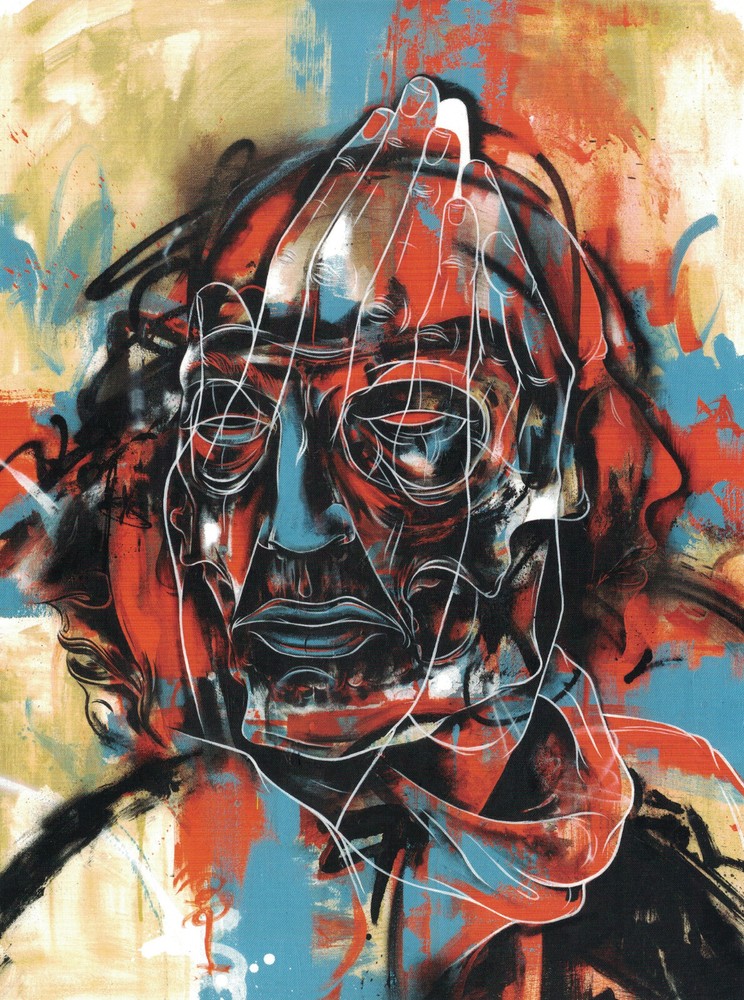 Dave Kinsey image on an art book page Frame it