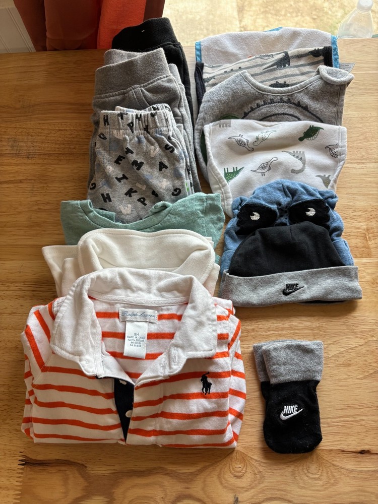 Baby Boy Clothes, Tops And Bottoms, Variety. Some Never Been Worn. Size 6-9mo