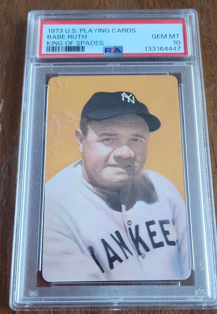 1973 Us Playing Cards Smithsonian Baseball Immortals - Babe Ruth