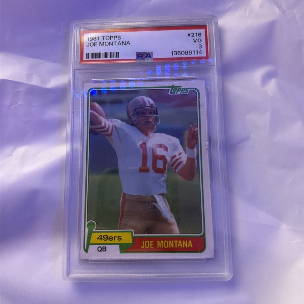1981 Topps - Joe Montana #216 (RC)