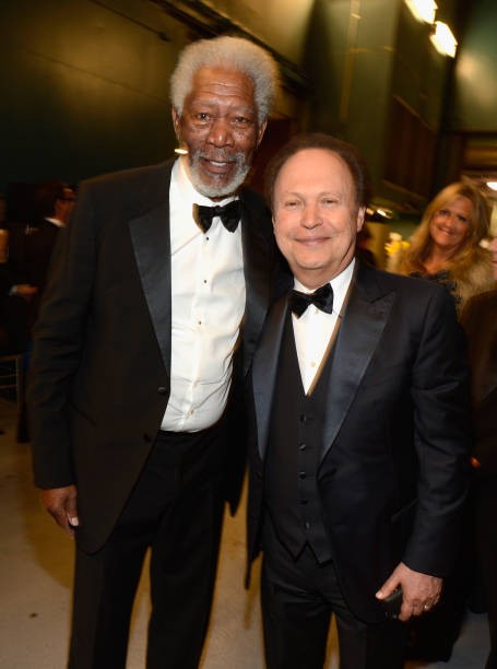 Actors Morgan Freeman Billy Crystal at AFI's 41st Life Achievement - Old Photo 1